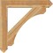 Ekena Millwork Legacy Arts & Crafts Rough Sawn Bracket, Western Red Cedar, 6"W x 44"D x 44"H BKT06X44X44LEC03RWR - alternate 4